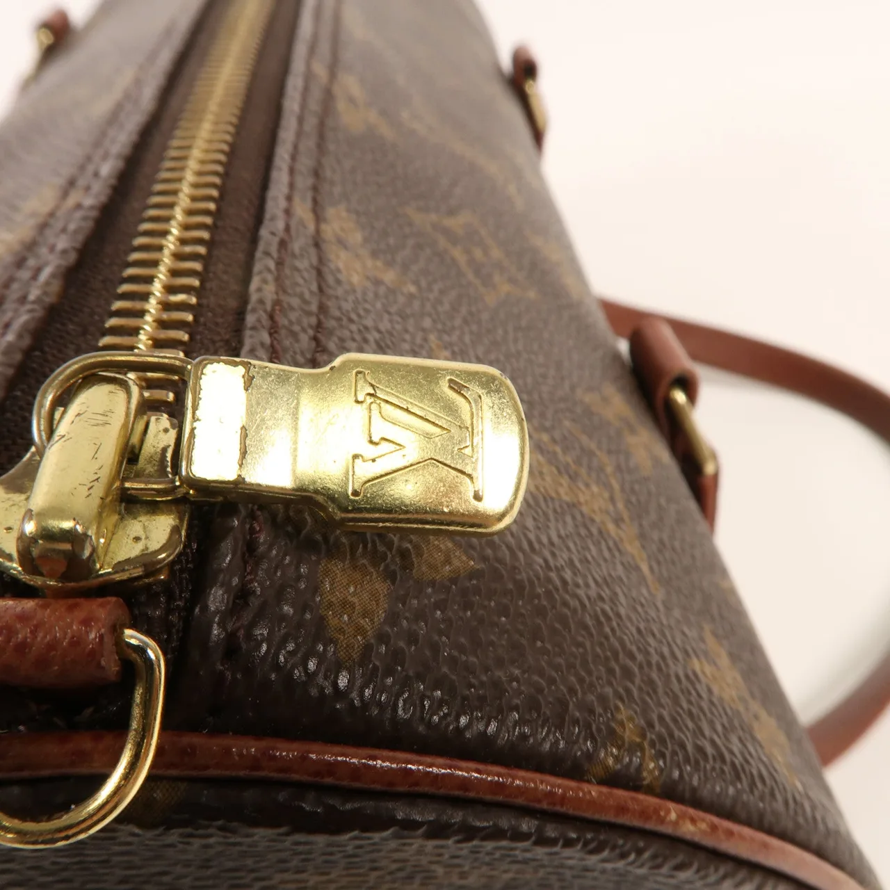 LOUIS VUITTON Papillon 肩背包 塗層帆布 棕色 塗層帆布 中古品B - 縮圖 11