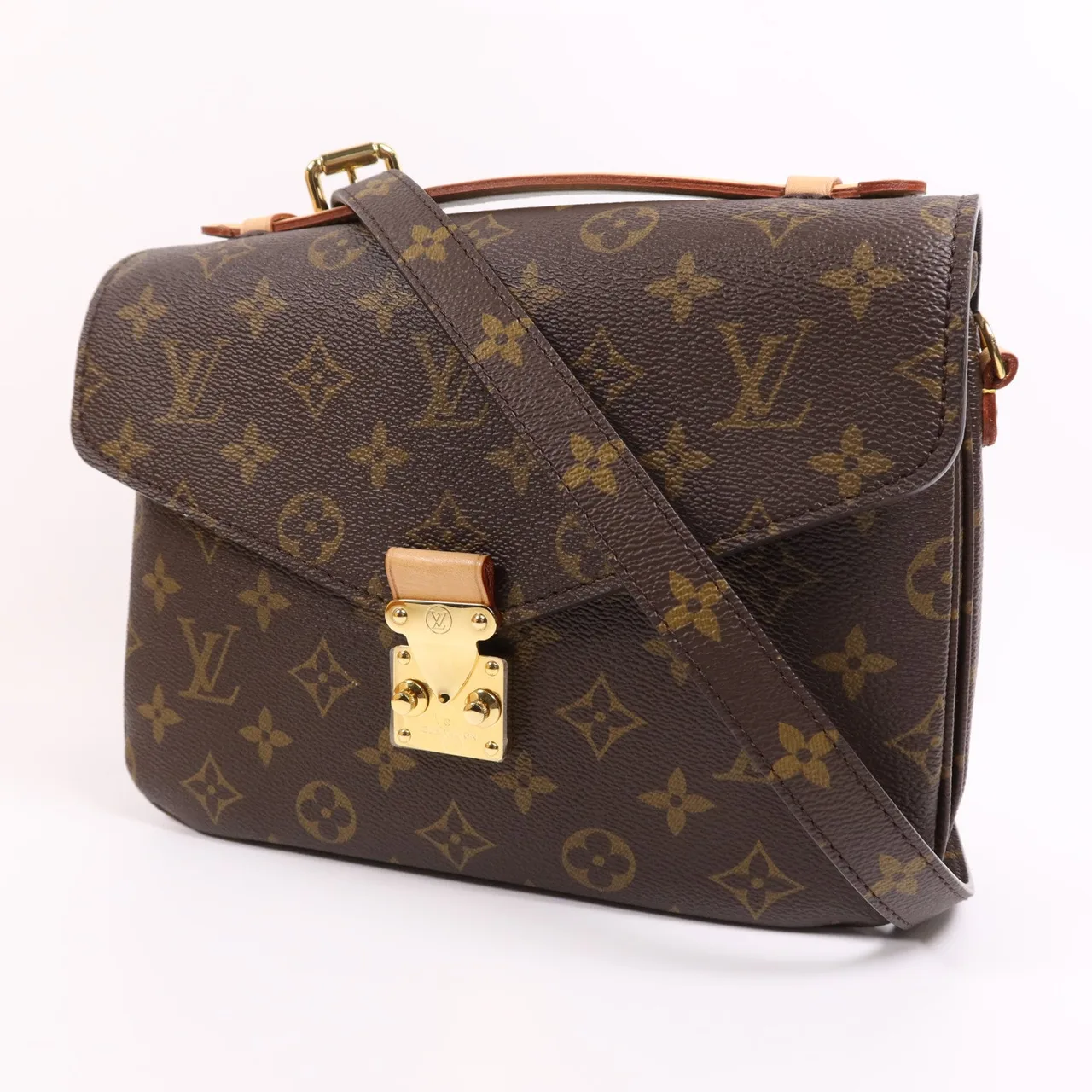 LOUIS VUITTON Pochette Metis M44875 兩用包 塗層帆布 棕色 塗層帆布 中古品A - 縮圖 3