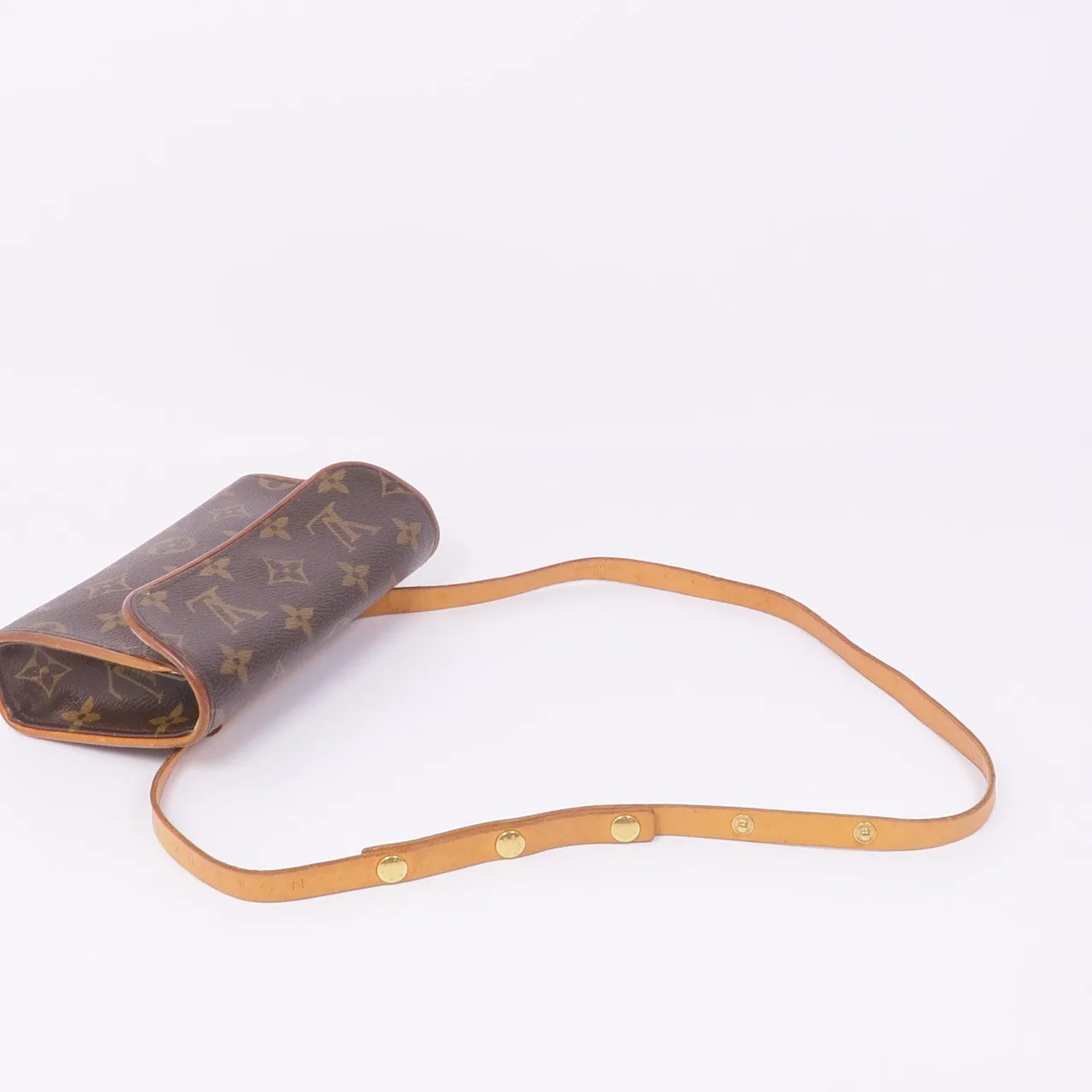 LOUIS VUITTON Pochette Florentine M51855 腰包 塗層帆布 棕色 / Brown 塗層帆布 中古品B - 縮圖 9