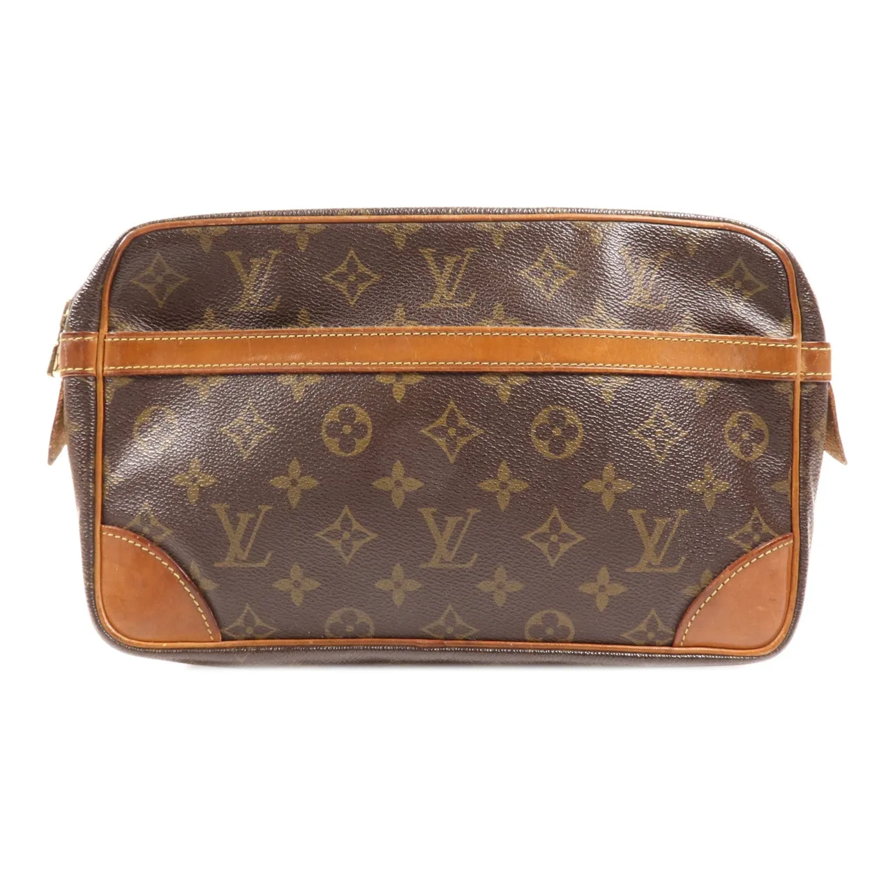 LOUIS VUITTON M51847 手拿包 塗層帆布 棕色 / Brown