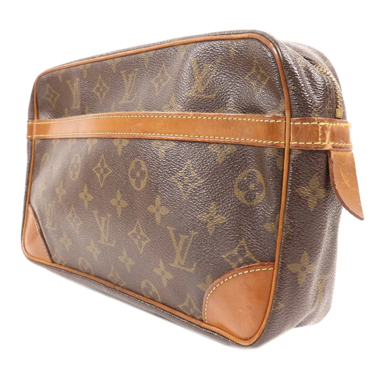 LOUIS VUITTON M51847 手拿包 塗層帆布 棕色 / Brown 塗層帆布 中古品C - 縮圖 3