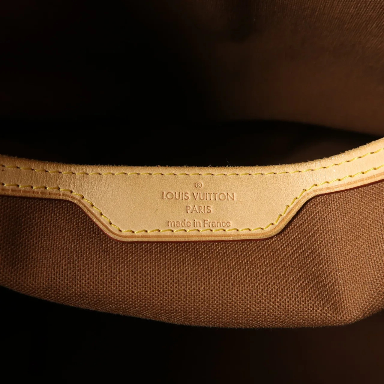 LOUIS VUITTON Palermo M40146 兩用包 塗層帆布 棕色 塗層帆布 中古品B - 縮圖 6