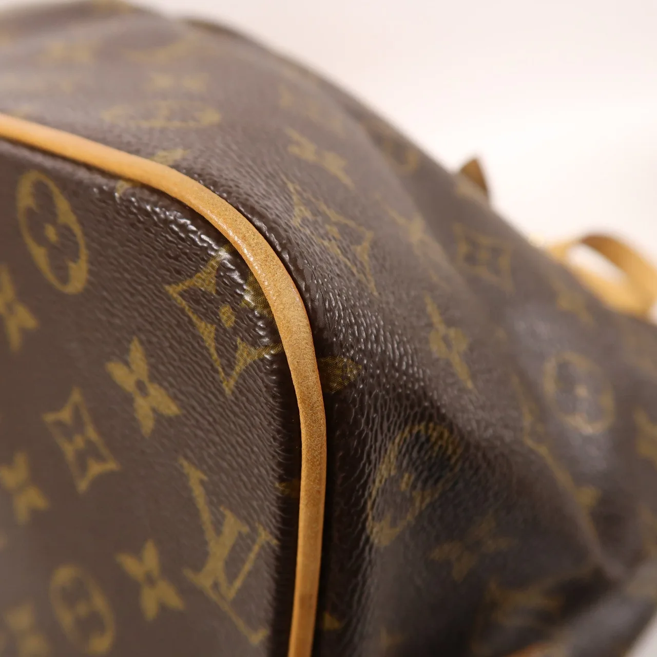 LOUIS VUITTON Palermo M40146 兩用包 塗層帆布 棕色 塗層帆布 中古品B - 縮圖 10