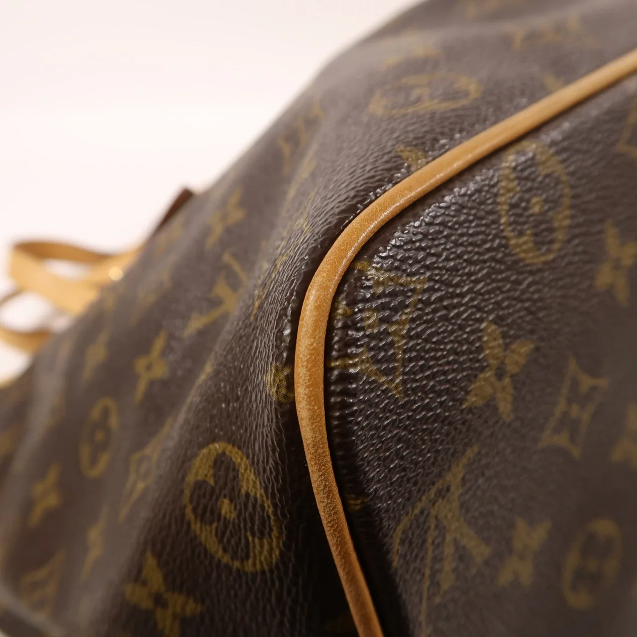 LOUIS VUITTON Palermo M40146 兩用包 塗層帆布 棕色 塗層帆布 中古品B - 縮圖 13