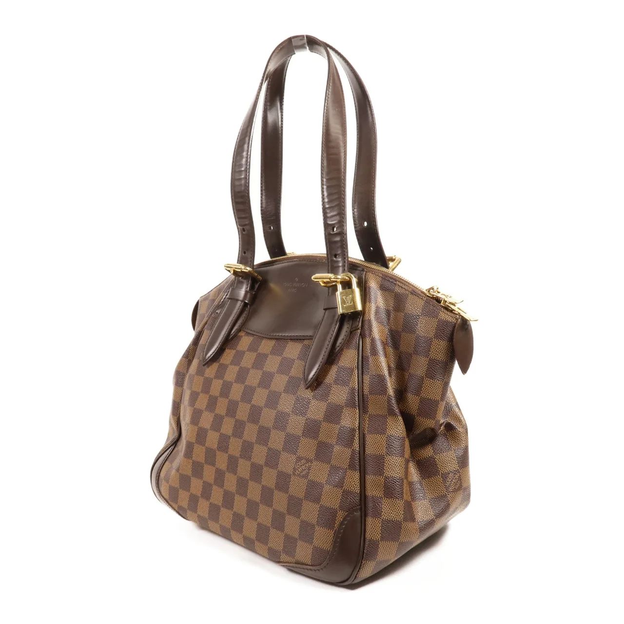 LOUIS VUITTON Verona N41118 Shoulder Bag Coated Canvas 棕色 Coated Canvas Rank B - Thumbnail 3