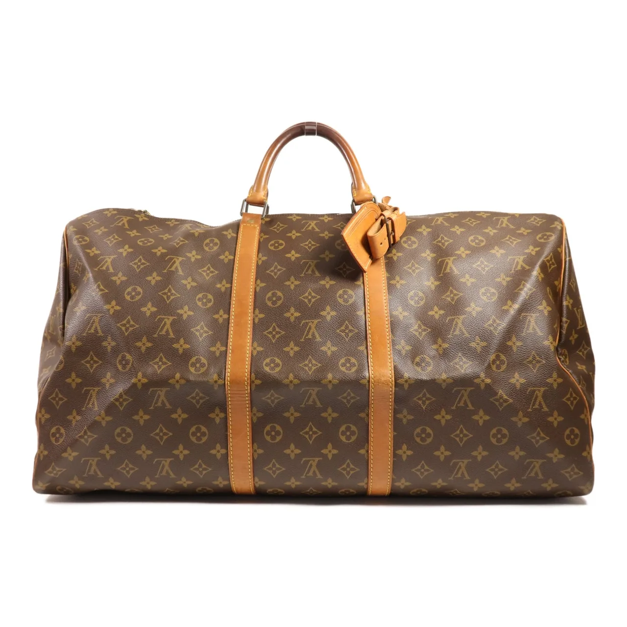 LOUIS VUITTON Keepall M41412 手提包 塗層帆布 棕色