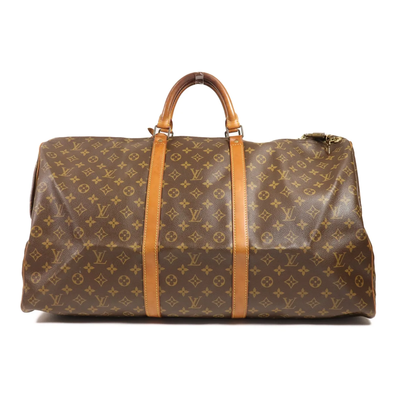 LOUIS VUITTON Keepall M41412 手提包 塗層帆布 棕色 塗層帆布 中古品C - 縮圖 2