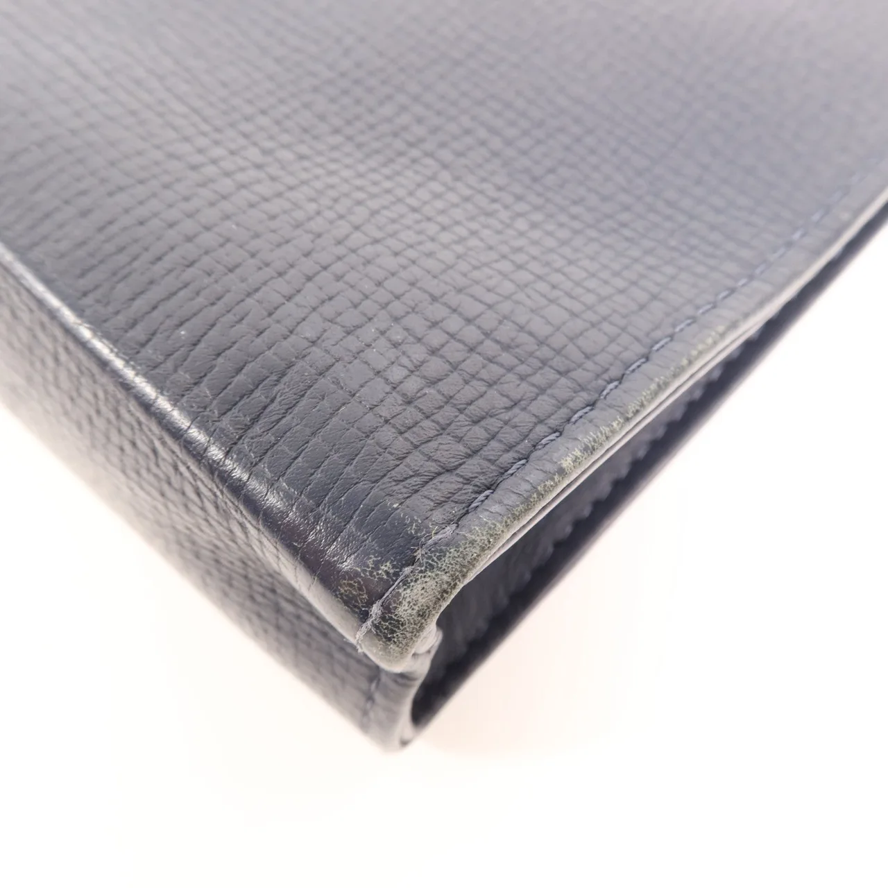 LOUIS VUITTON Pochette Voyage M45961 Clutch Leather 藍色 / Blue Leather Rank B - Thumbnail 9