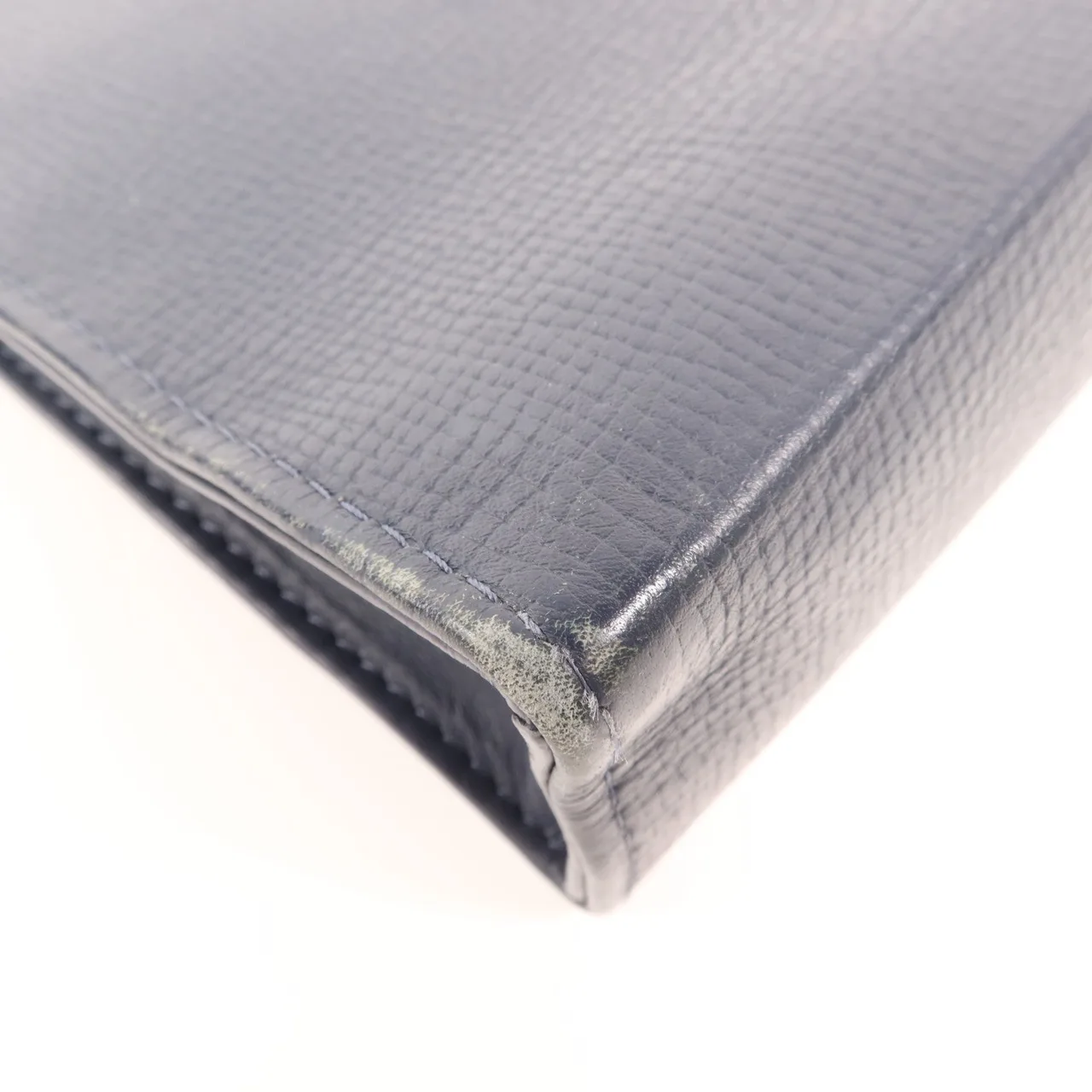 LOUIS VUITTON Pochette Voyage M45961 Clutch Leather 藍色 / Blue Leather Rank B - Thumbnail 10