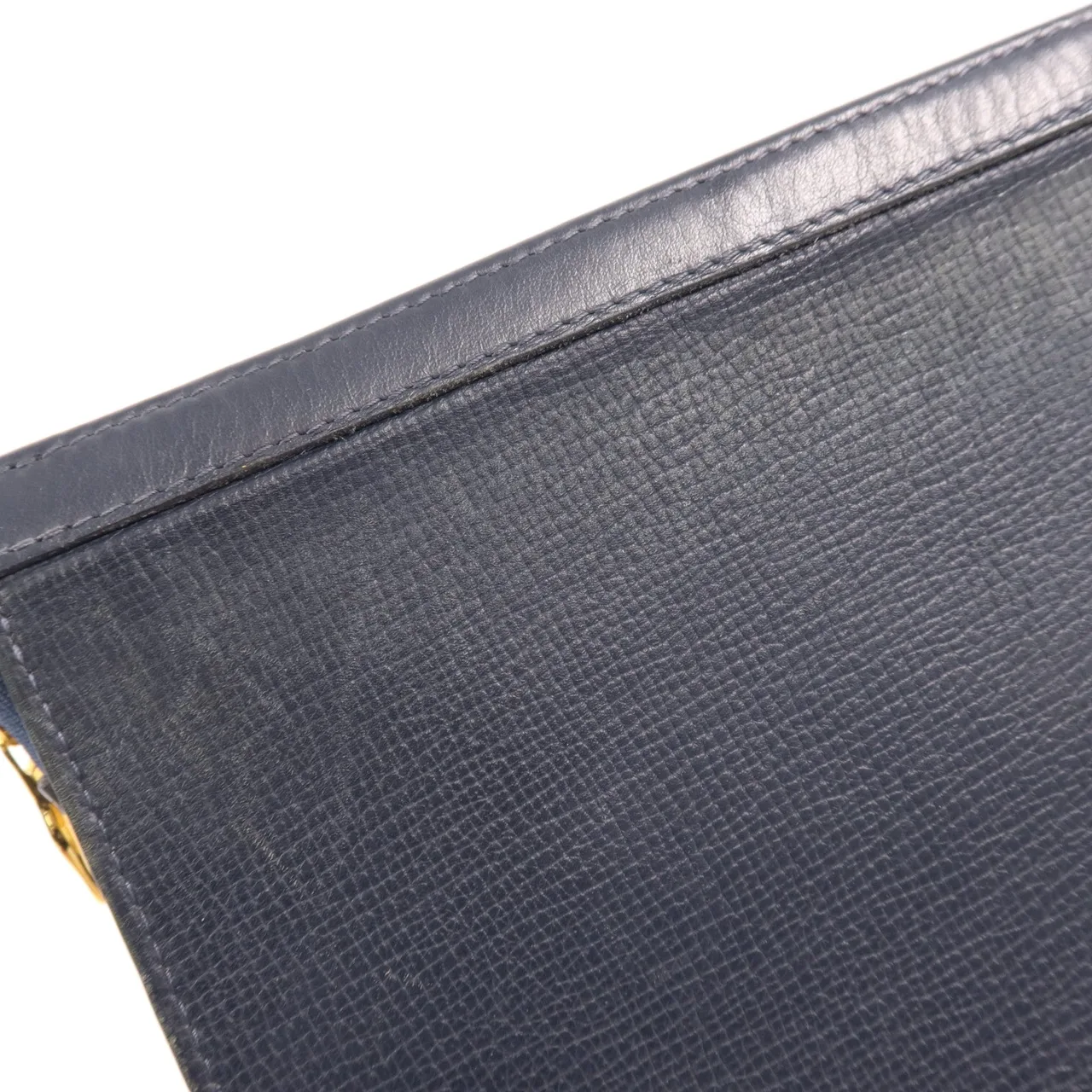 LOUIS VUITTON Pochette Voyage M45961 Clutch Leather 藍色 / Blue Leather Rank B - Thumbnail 12