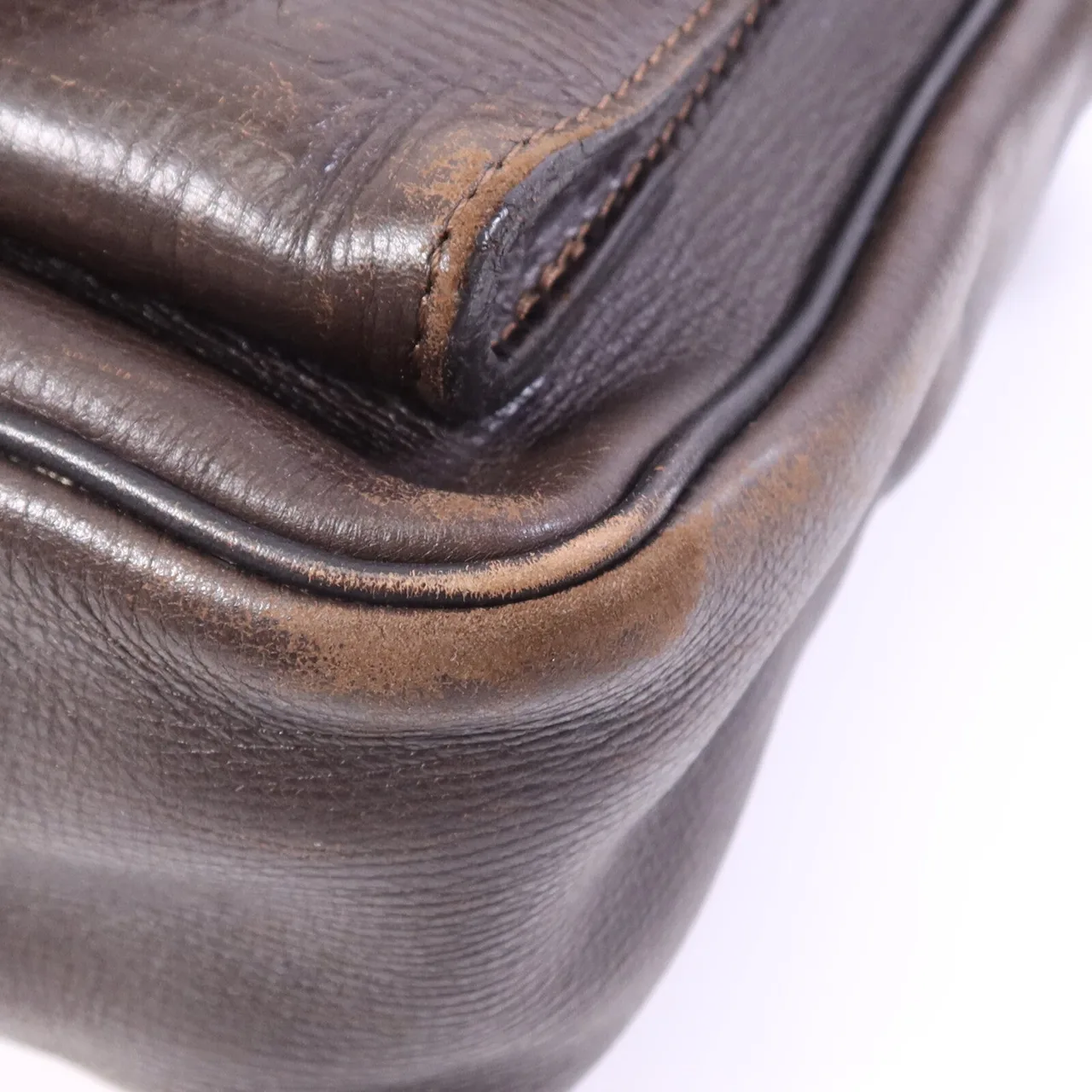 LOUIS VUITTON M92990 肩背包 牛皮 棕色 / Brown 牛皮 中古品C - 縮圖 9