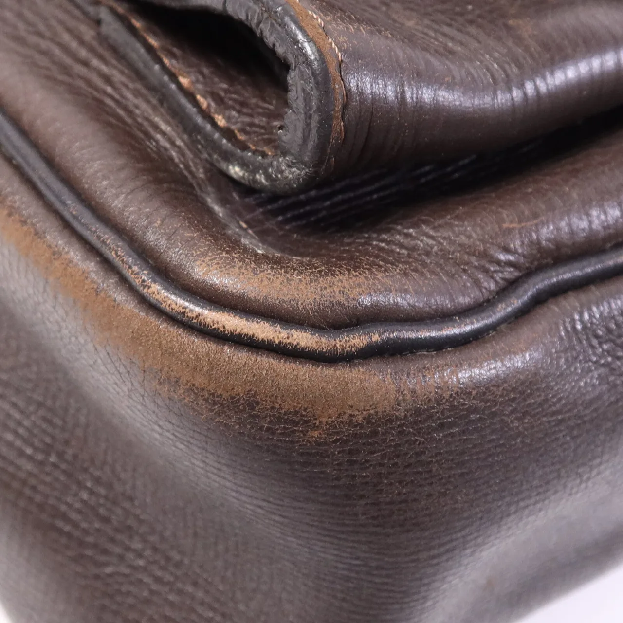 LOUIS VUITTON M92990 肩背包 牛皮 棕色 / Brown 牛皮 中古品C - 縮圖 10