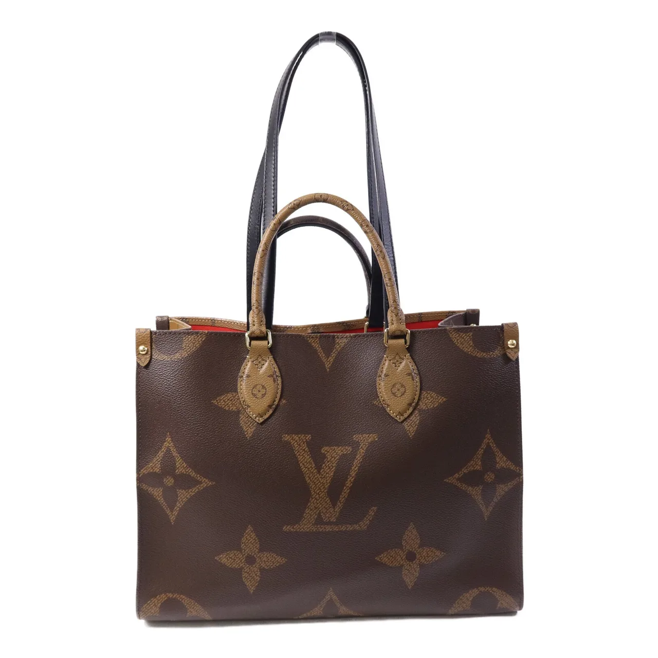 LOUIS VUITTON OnTheGo M45321 兩用包 塗層帆布 棕色