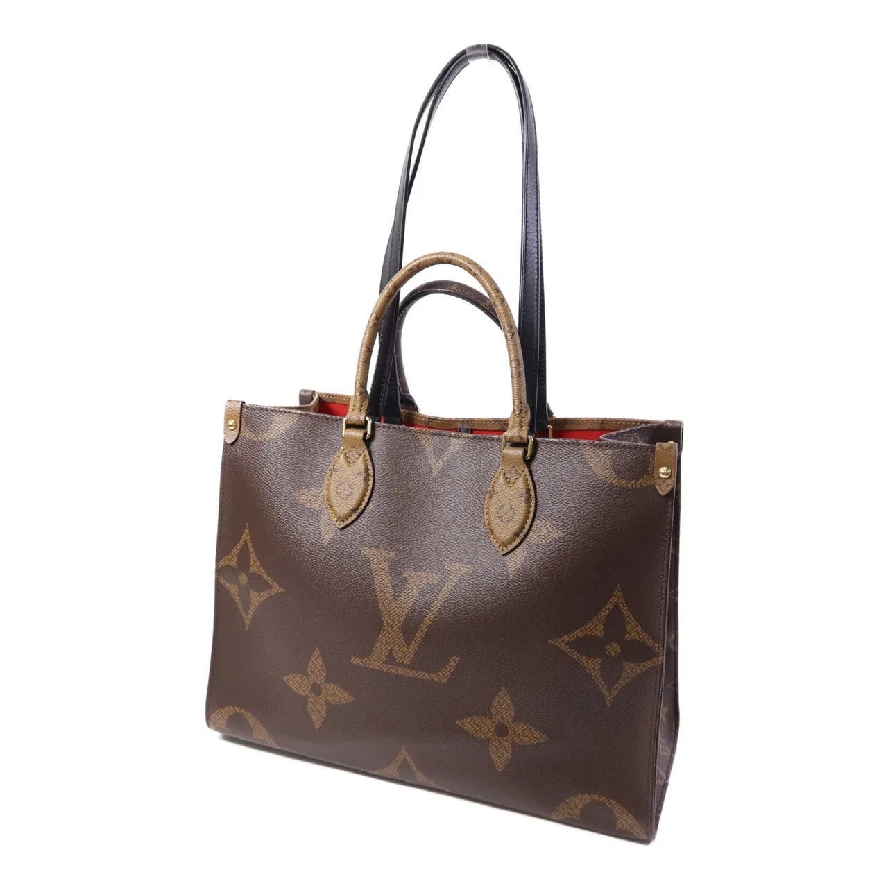 LOUIS VUITTON OnTheGo M45321 兩用包 塗層帆布 棕色 塗層帆布 中古品A - 縮圖 2