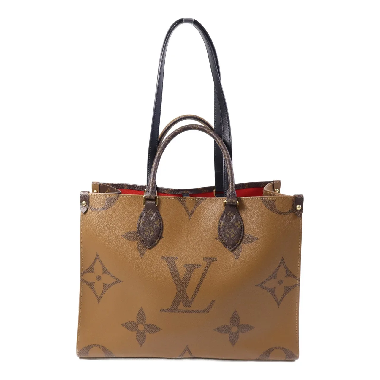 LOUIS VUITTON OnTheGo M45321 兩用包 塗層帆布 棕色 塗層帆布 中古品A - 縮圖 3
