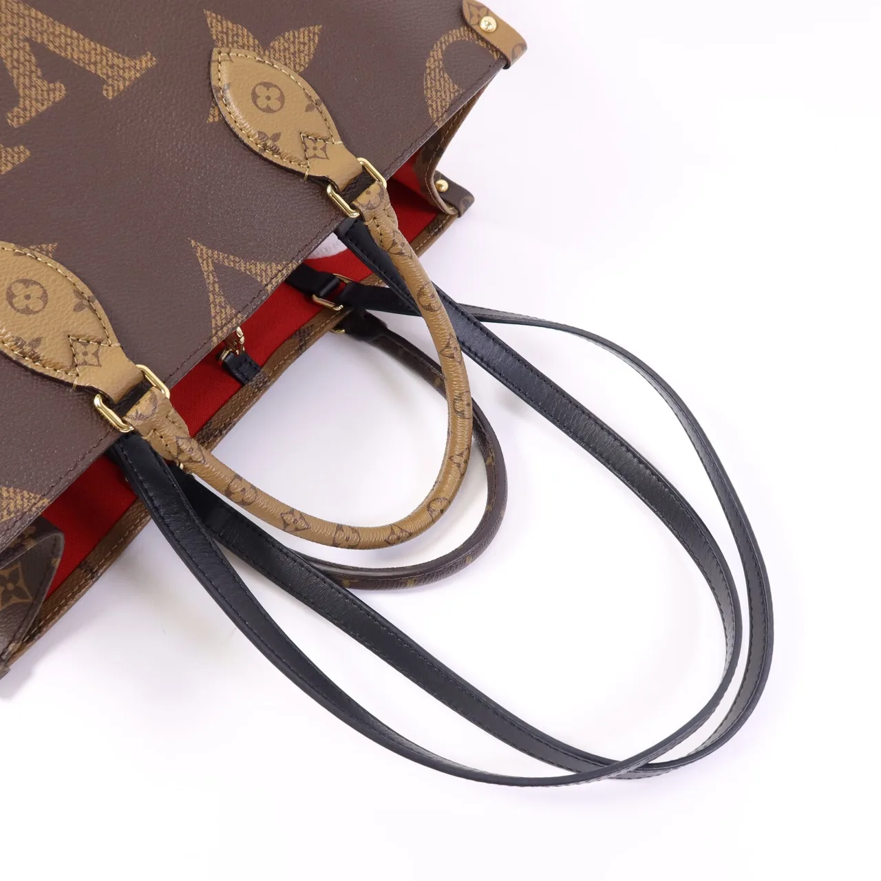 LOUIS VUITTON OnTheGo M45321 兩用包 塗層帆布 棕色 塗層帆布 中古品A - 縮圖 8