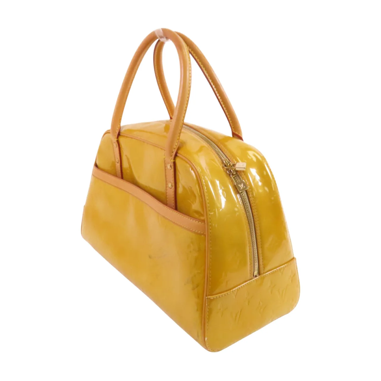 LOUIS VUITTON M91149 手提包 皮革 黃色 / Yellow 皮革 中古品C - 縮圖 3