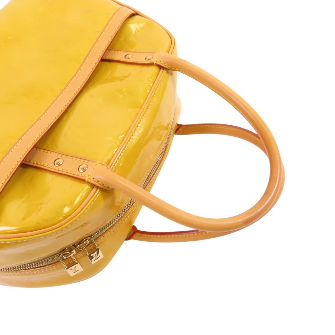 LOUIS VUITTON M91149 手提包 皮革 黃色 / Yellow 皮革 中古品C - 縮圖 8