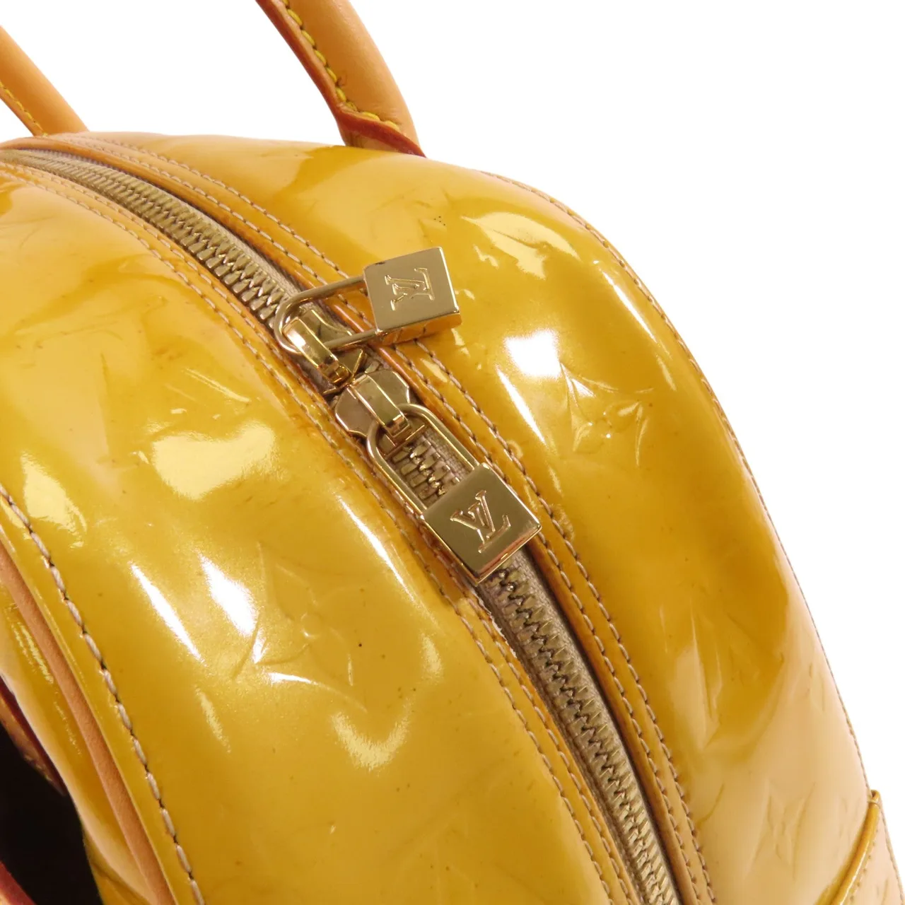 LOUIS VUITTON M91149 手提包 皮革 黃色 / Yellow 皮革 中古品C - 縮圖 9