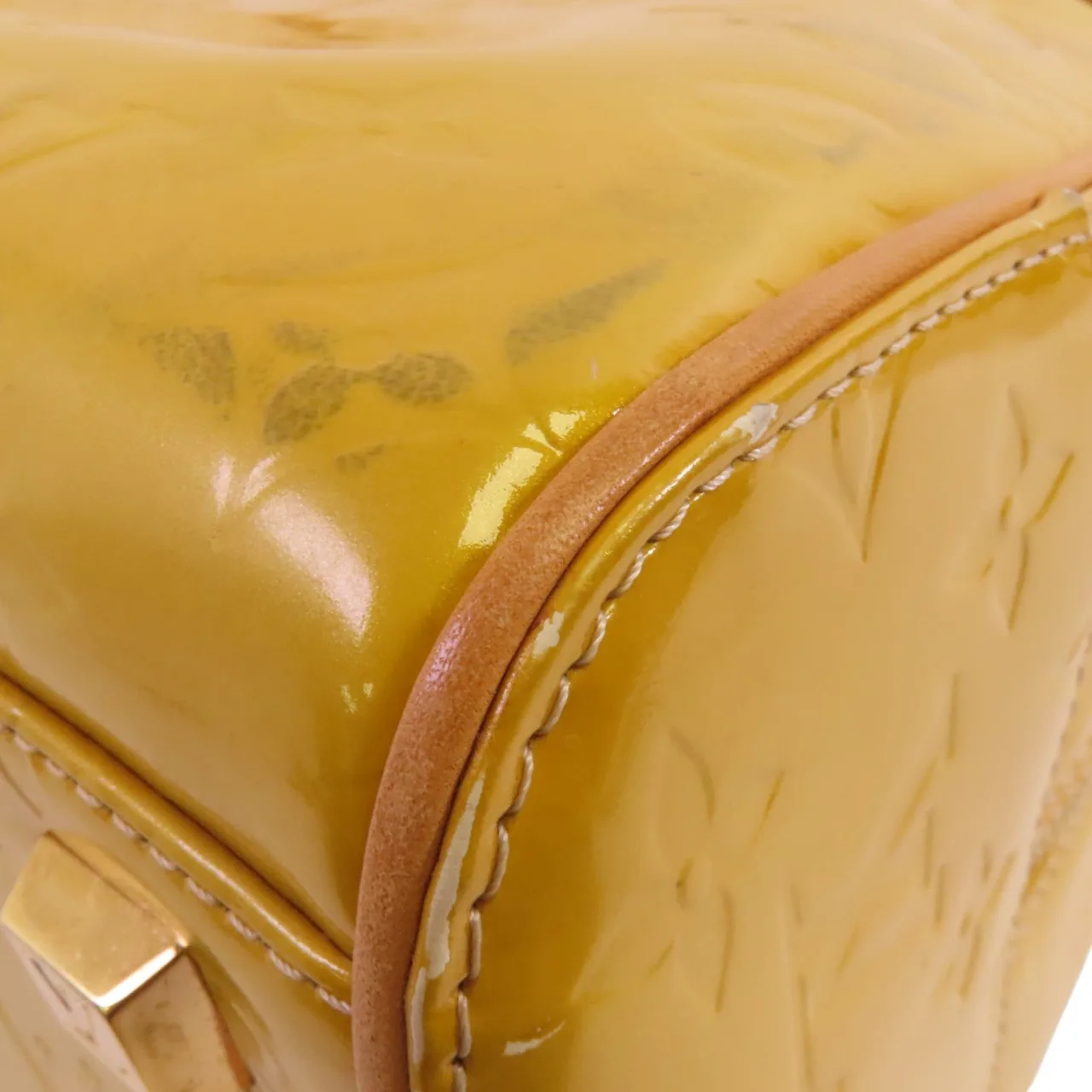 LOUIS VUITTON M91149 手提包 皮革 黃色 / Yellow 皮革 中古品C - 縮圖 12