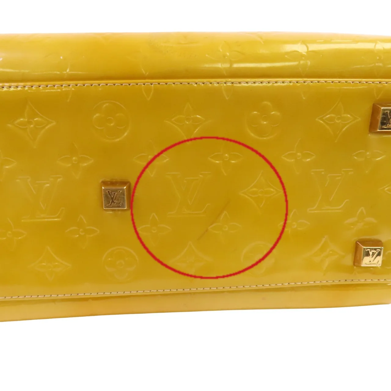 LOUIS VUITTON M91149 手提包 皮革 黃色 / Yellow 皮革 中古品C - 縮圖 18