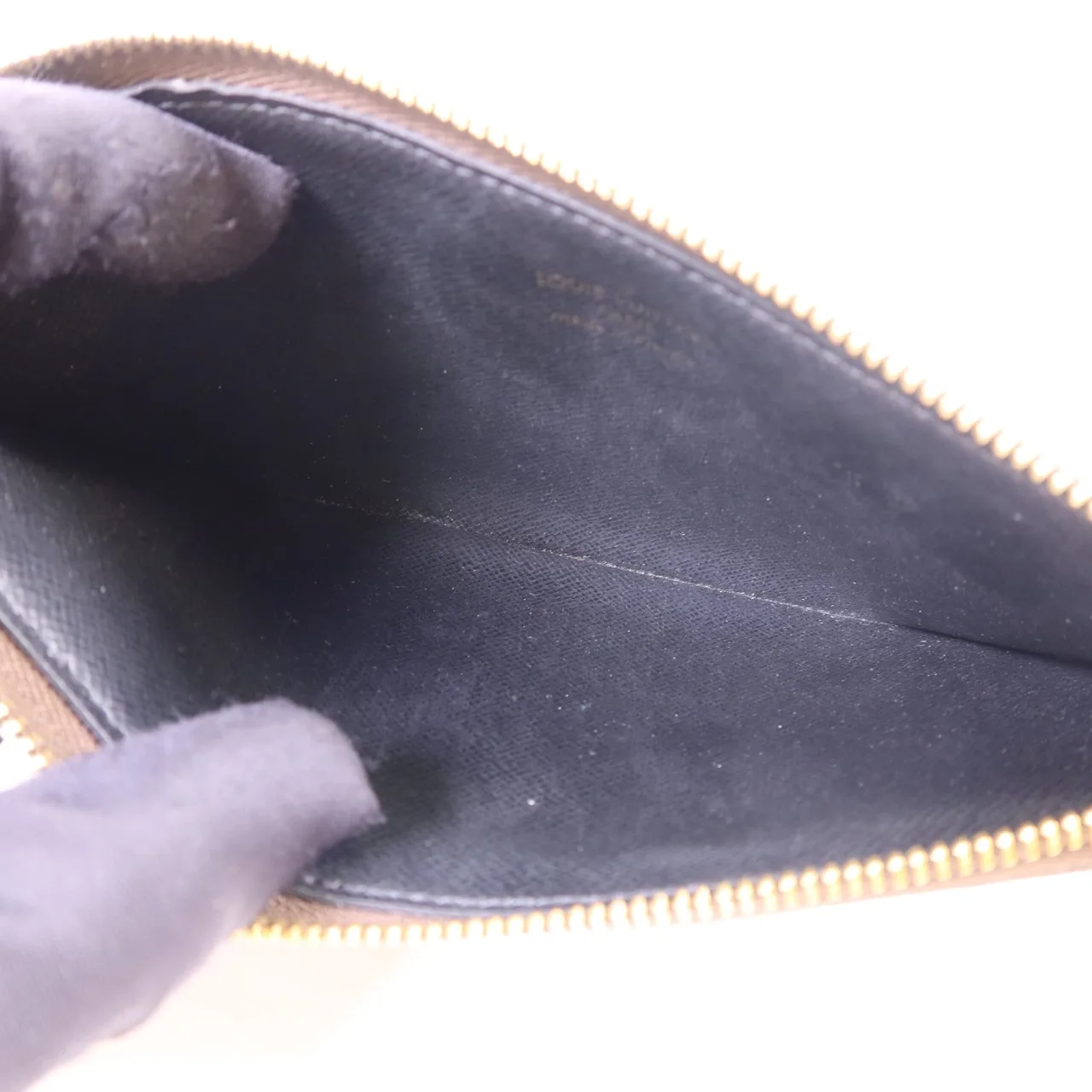 LOUIS VUITTON Pochette Trio M68756 手拿包 塗層帆布 棕色 塗層帆布 中古品A - 縮圖 8