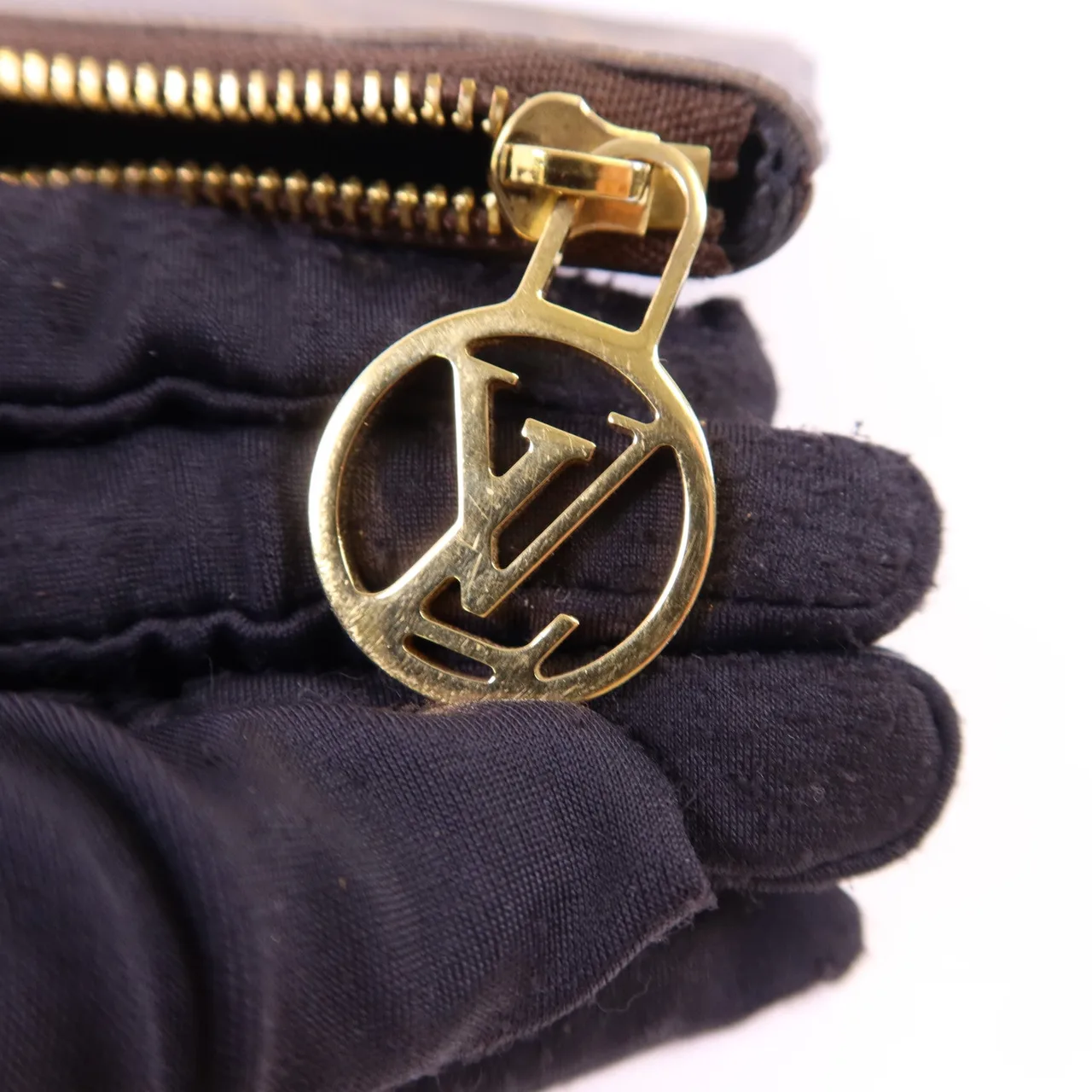 LOUIS VUITTON Pochette Trio M68756 手拿包 塗層帆布 棕色 塗層帆布 中古品A - 縮圖 9