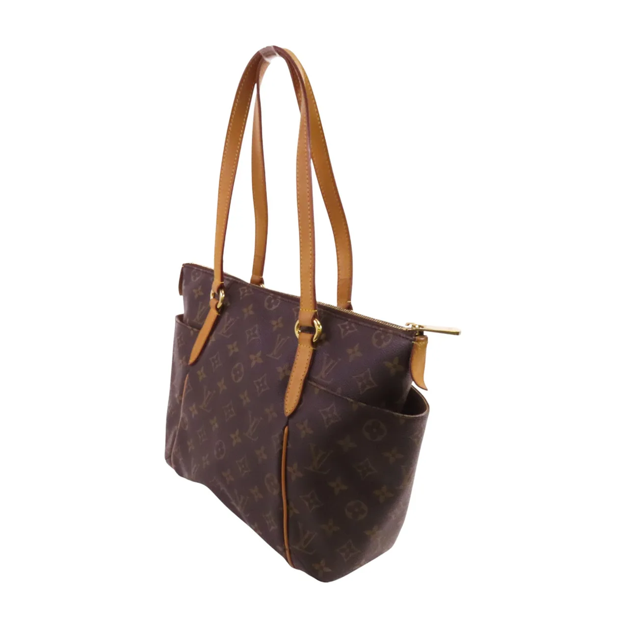 LOUIS VUITTON Totally M56688 Shoulder Bag Coated Canvas 棕色 Coated Canvas Rank B - Thumbnail 3