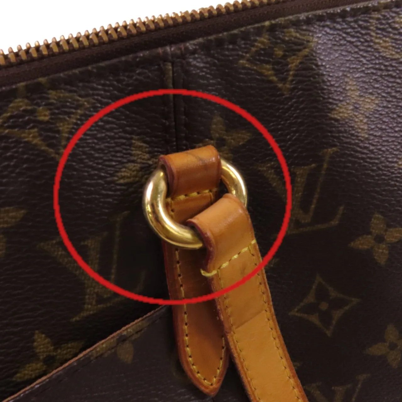 LOUIS VUITTON Totally M56688 Shoulder Bag Coated Canvas 棕色 Coated Canvas Rank B - Thumbnail 23