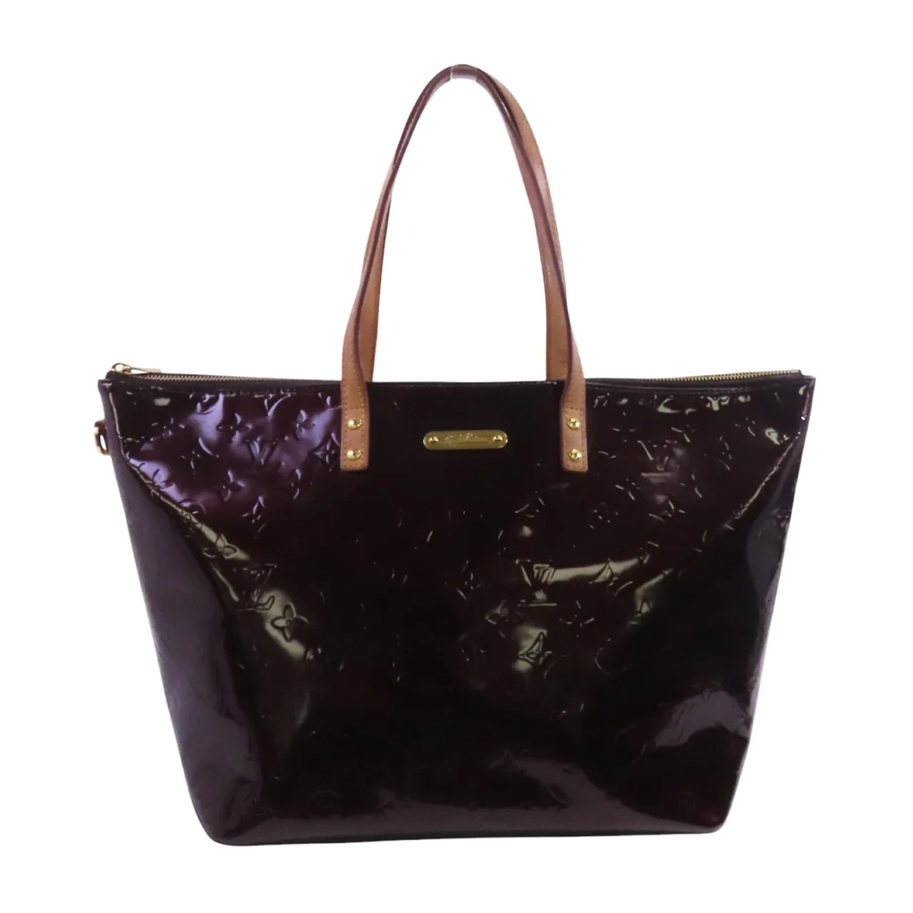 LOUIS VUITTON Bellevue M93589 Tote Bag Leather 紅色 / Red