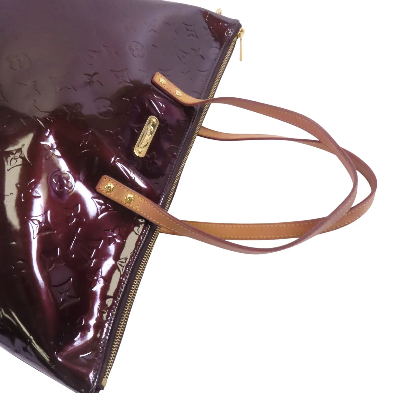 LOUIS VUITTON Bellevue M93589 Tote Bag Leather 紅色 / Red Leather Rank C - Thumbnail 9