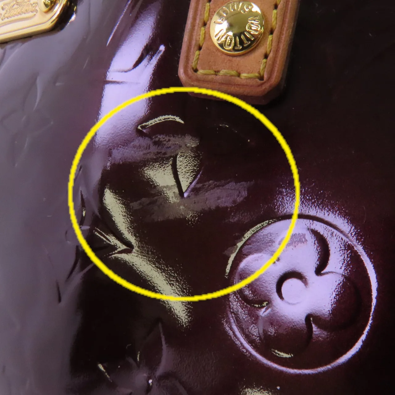 LOUIS VUITTON Bellevue M93589 Tote Bag Leather 紅色 / Red Leather Rank C - Thumbnail 15