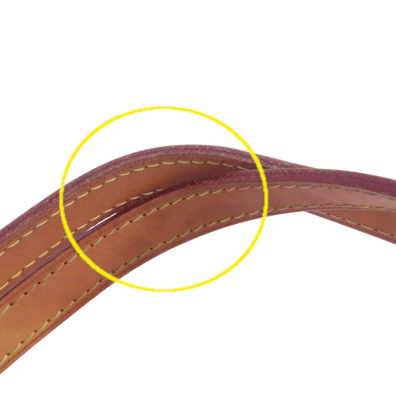 LOUIS VUITTON Bellevue M93589 Tote Bag Leather 紅色 / Red Leather Rank C - Thumbnail 18