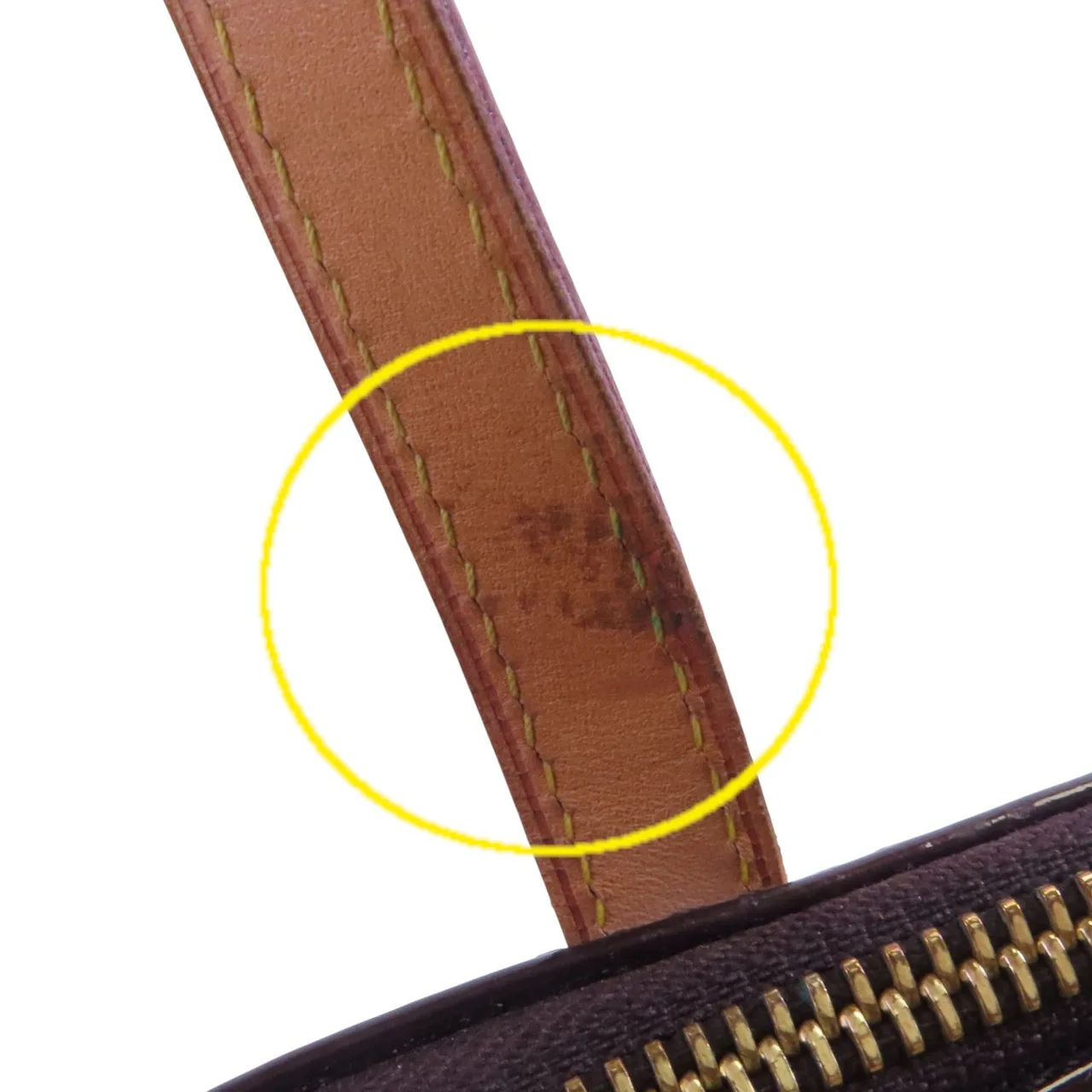 LOUIS VUITTON Bellevue M93589 Tote Bag Leather 紅色 / Red Leather Rank C - Thumbnail 19