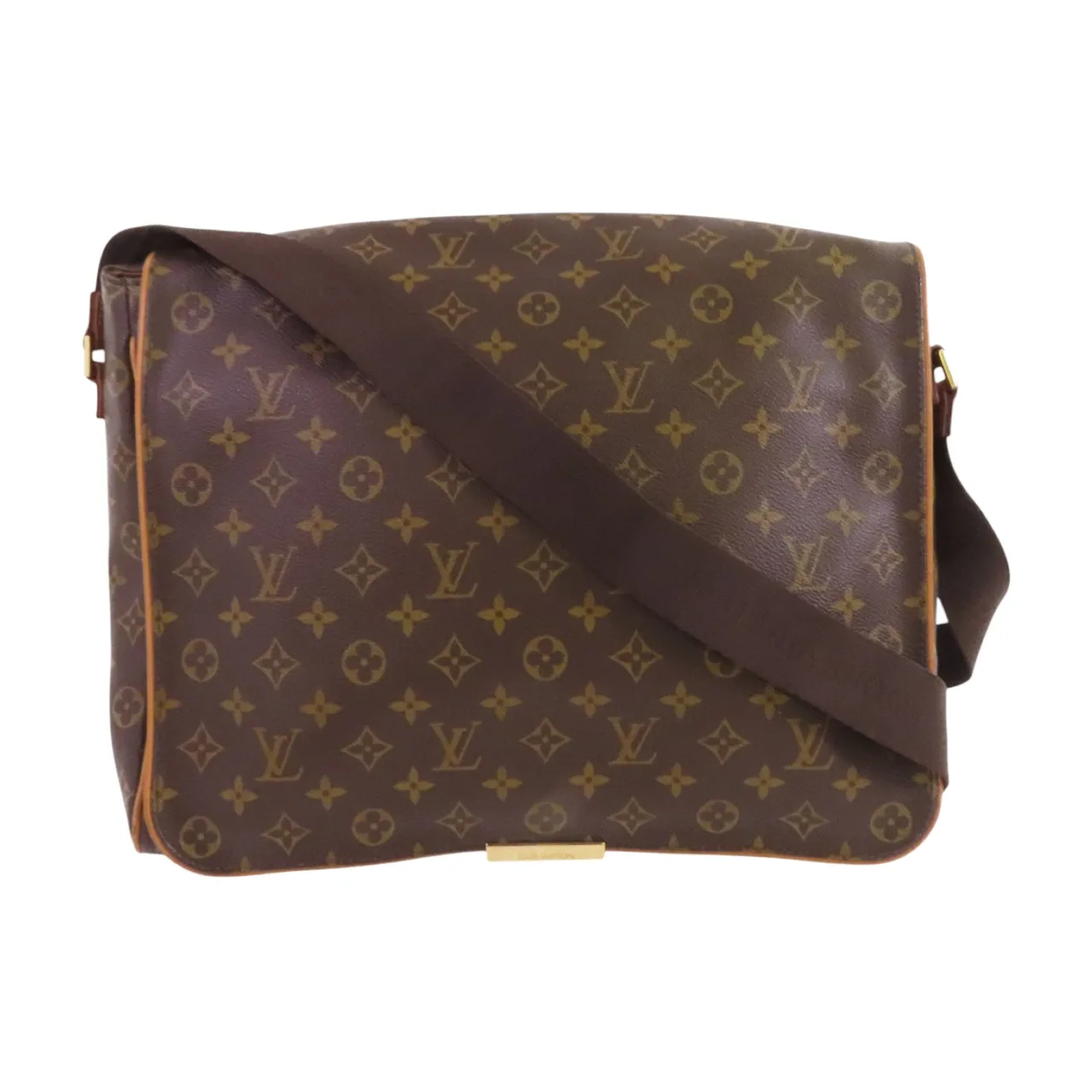 LOUIS VUITTON M45257 Shoulder Bag Coated Canvas 棕色