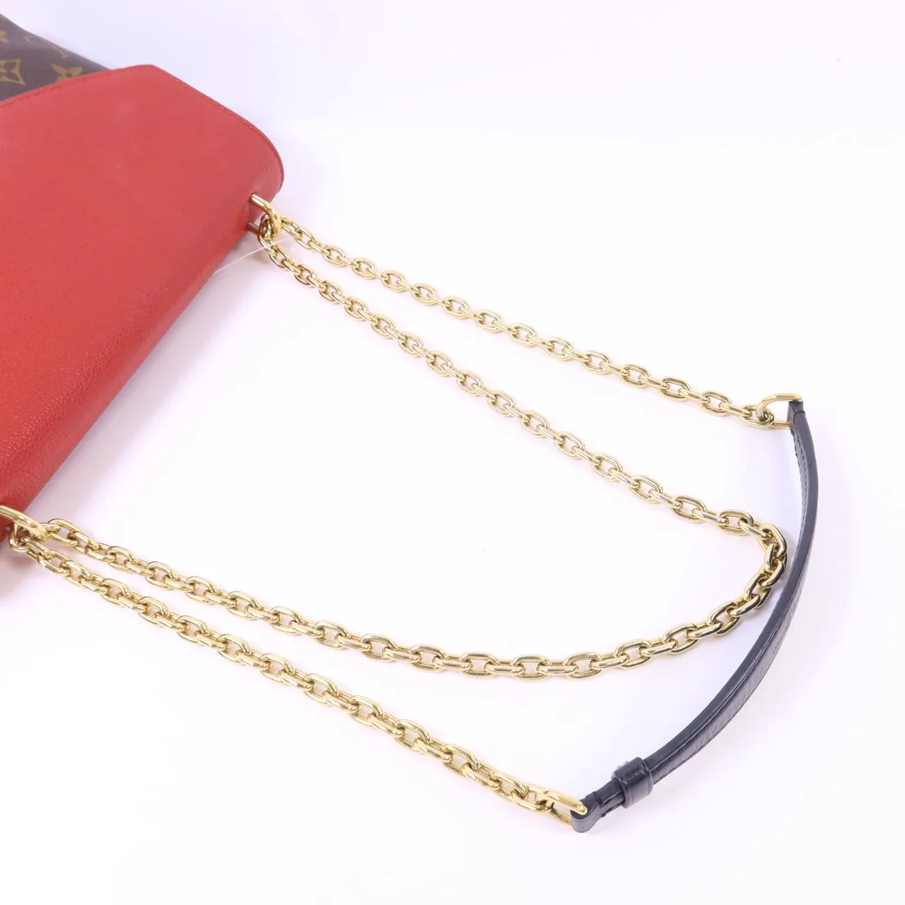 LOUIS VUITTON Saint Placide M43713 Shoulder Bag Coated Canvas 棕色 / 紅色 Coated Canvas Rank A - Thumbnail 6