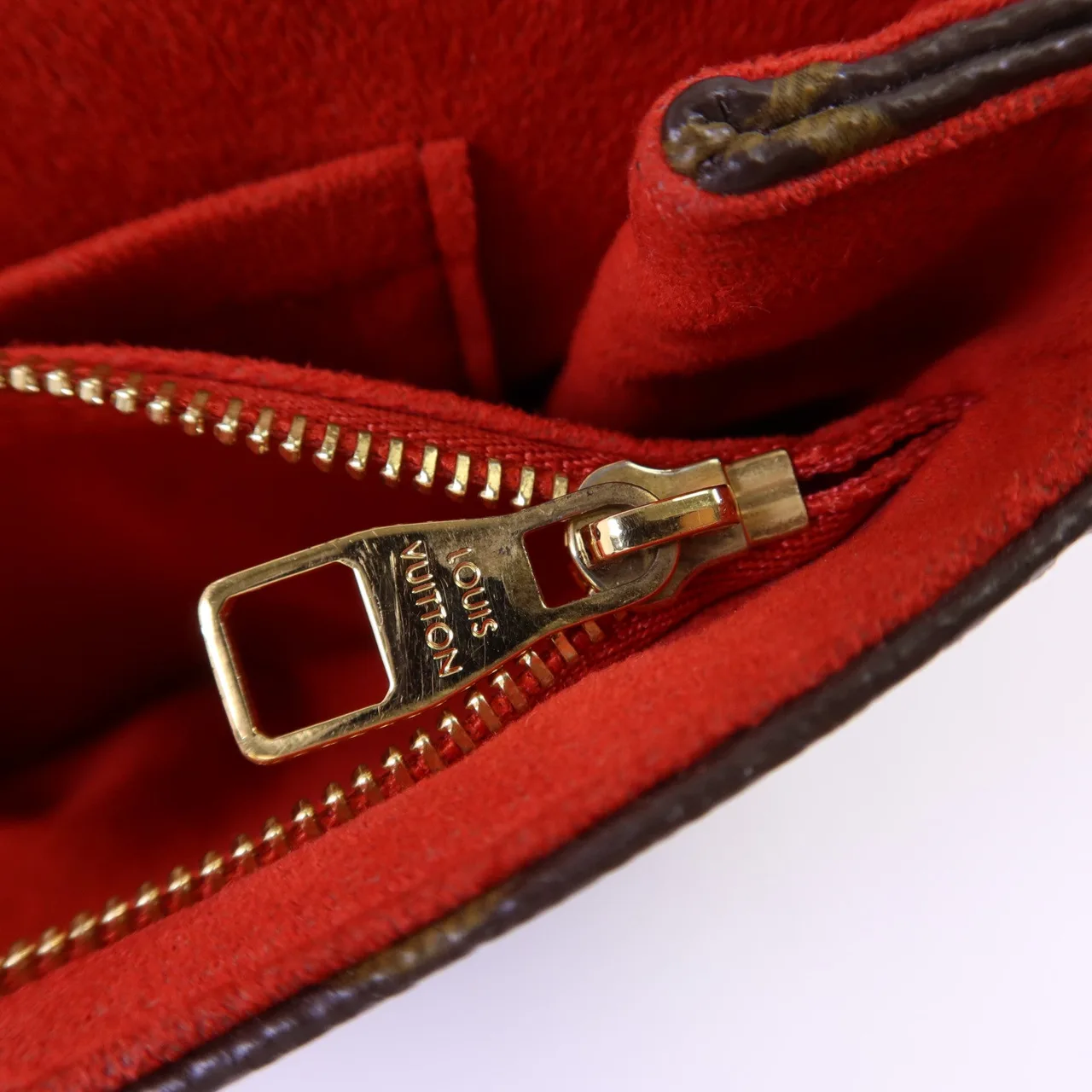 LOUIS VUITTON Saint Placide M43713 Shoulder Bag Coated Canvas 棕色 / 紅色 Coated Canvas Rank A - Thumbnail 10