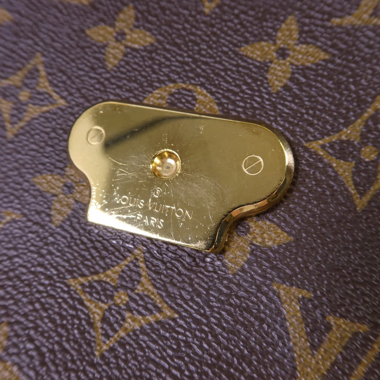 LOUIS VUITTON Saint Placide M43713 Shoulder Bag Coated Canvas 棕色 / 紅色 Coated Canvas Rank A - Thumbnail 12