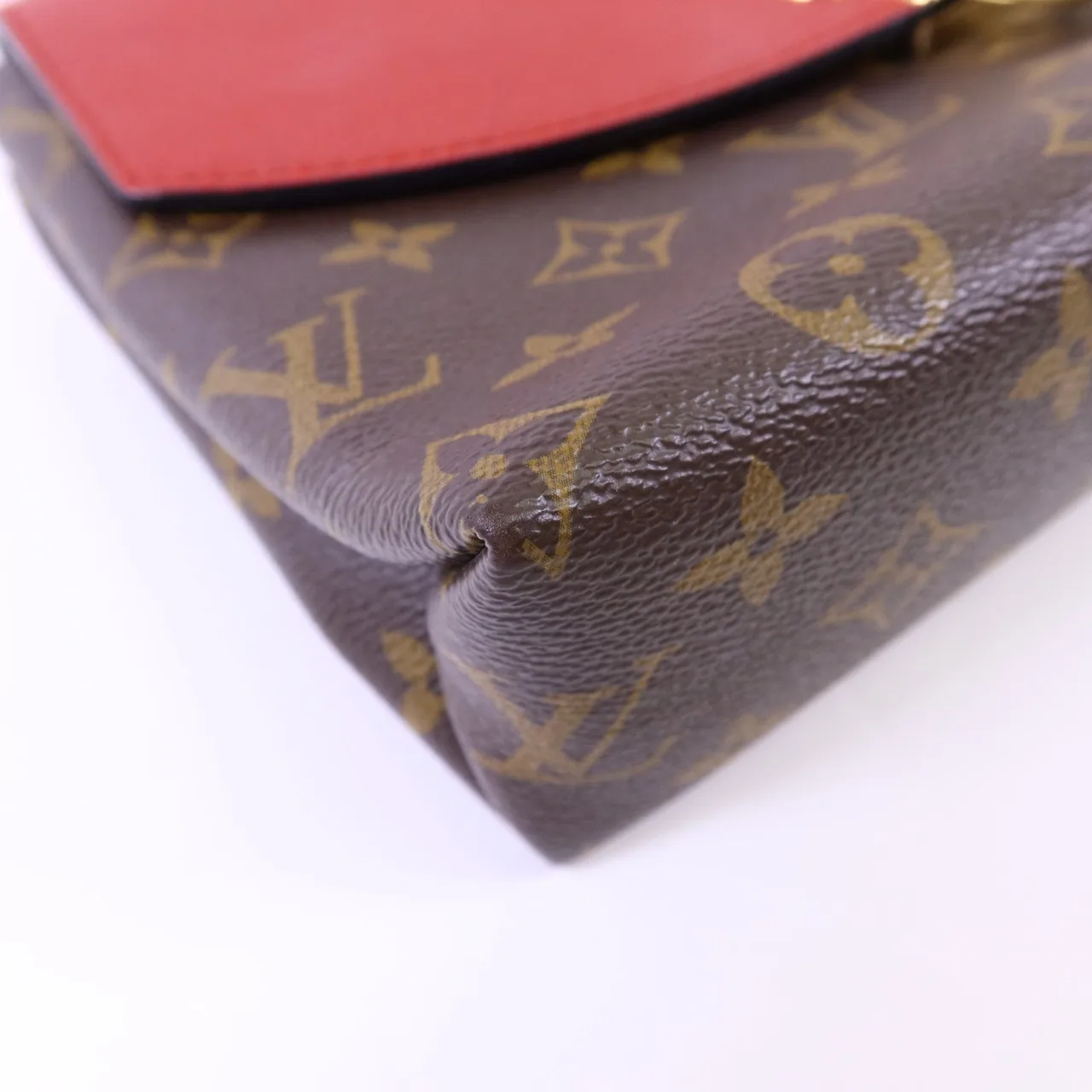 LOUIS VUITTON Saint Placide M43713 Shoulder Bag Coated Canvas 棕色 / 紅色 Coated Canvas Rank A - Thumbnail 15