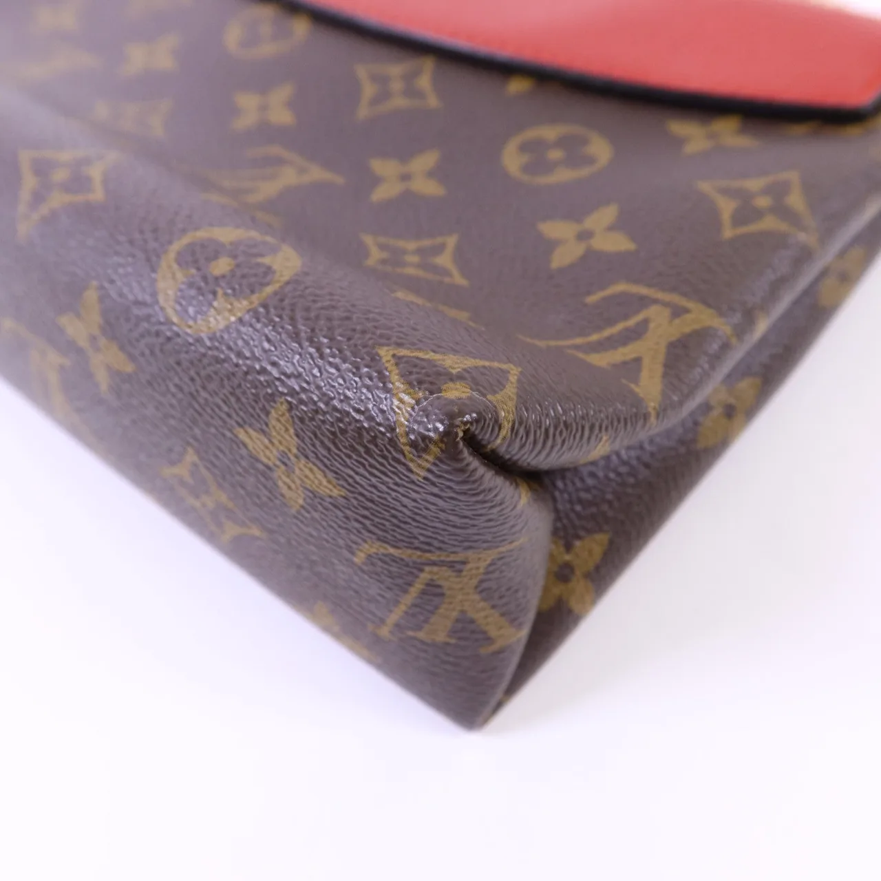 LOUIS VUITTON Saint Placide M43713 Shoulder Bag Coated Canvas 棕色 / 紅色 Coated Canvas Rank A - Thumbnail 16