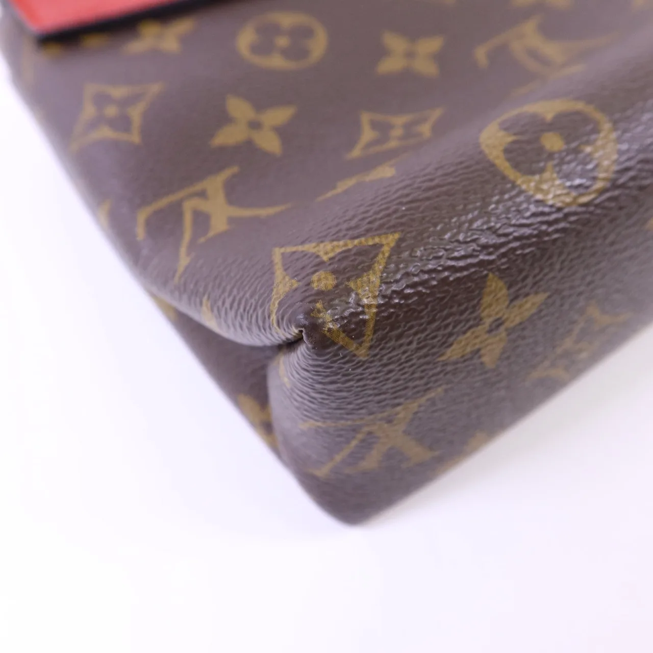 LOUIS VUITTON Saint Placide M43713 Shoulder Bag Coated Canvas 棕色 / 紅色 Coated Canvas Rank A - Thumbnail 17