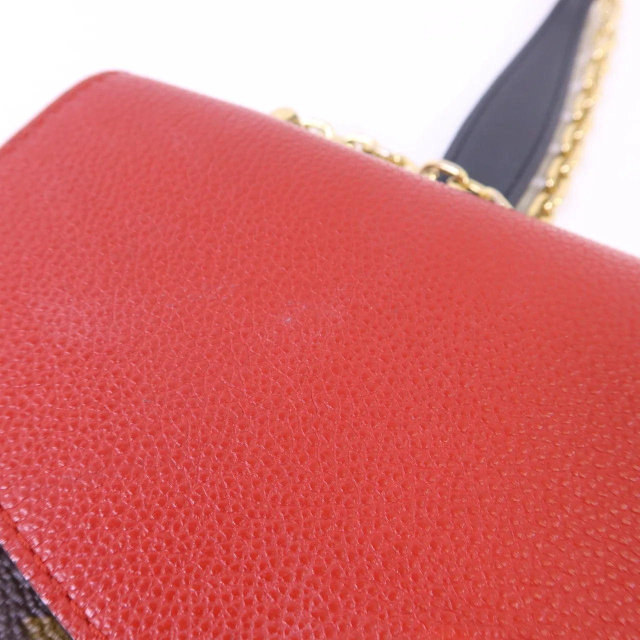 LOUIS VUITTON Saint Placide M43713 Shoulder Bag Coated Canvas 棕色 / 紅色 Coated Canvas Rank A - Thumbnail 20