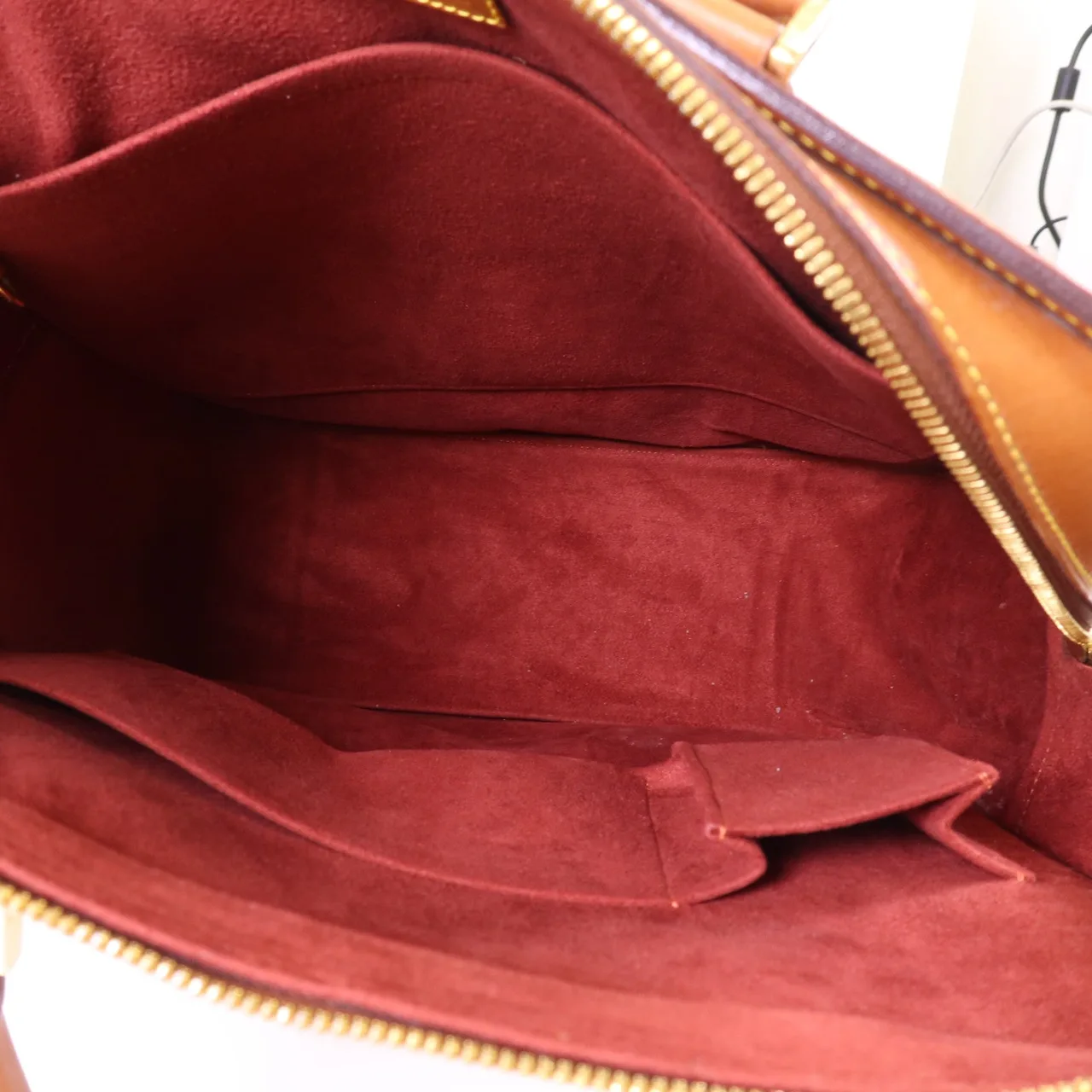 LOUIS VUITTON M80317 手提包 牛皮 棕色 牛皮 中古品B - 縮圖 6