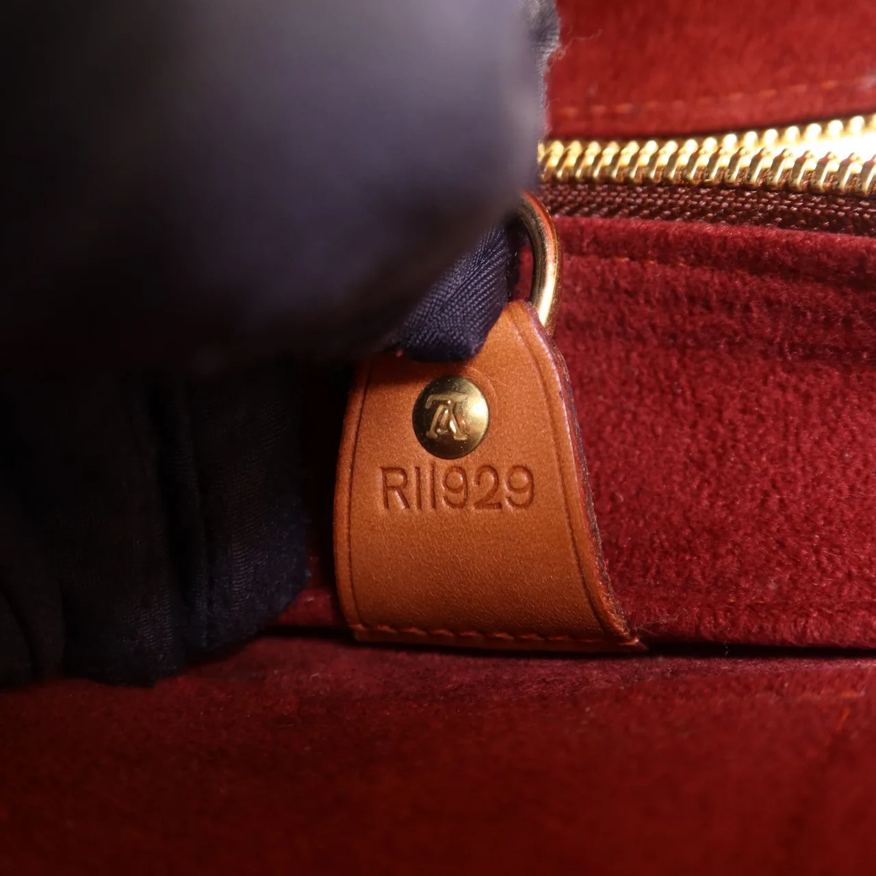 LOUIS VUITTON M80317 手提包 牛皮 棕色 牛皮 中古品B - 縮圖 8