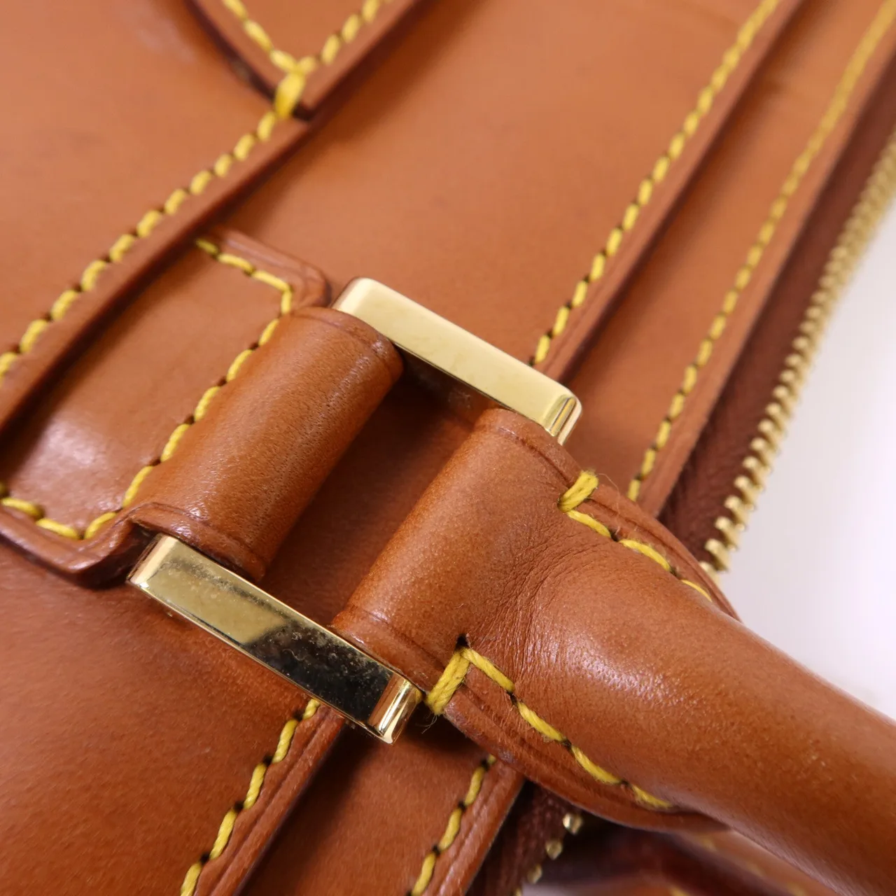 LOUIS VUITTON M80317 手提包 牛皮 棕色 牛皮 中古品B - 縮圖 10