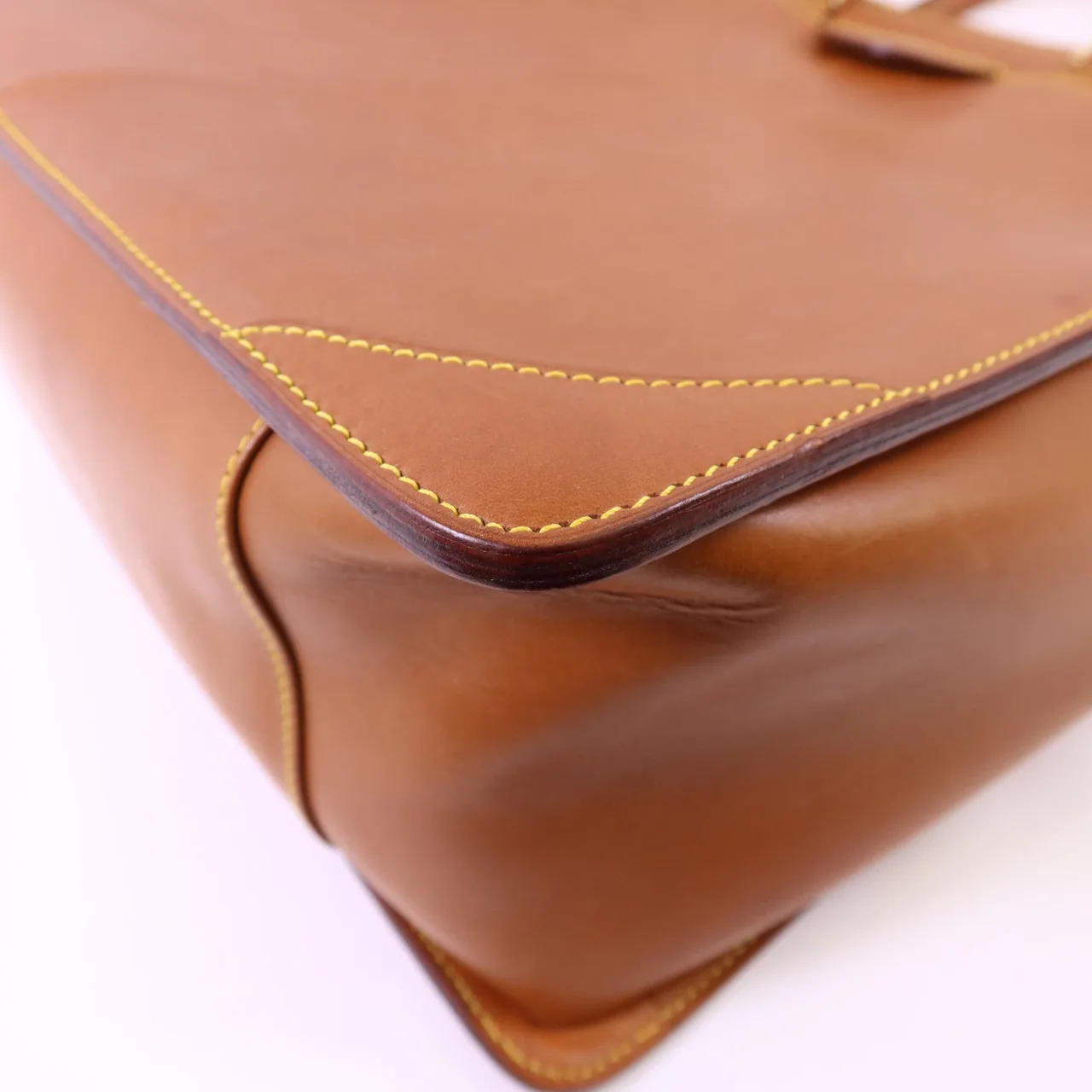 LOUIS VUITTON M80317 手提包 牛皮 棕色 牛皮 中古品B - 縮圖 12