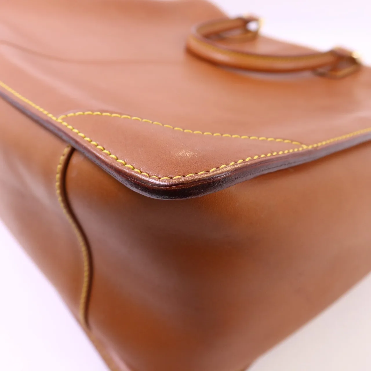 LOUIS VUITTON M80317 手提包 牛皮 棕色 牛皮 中古品B - 縮圖 14