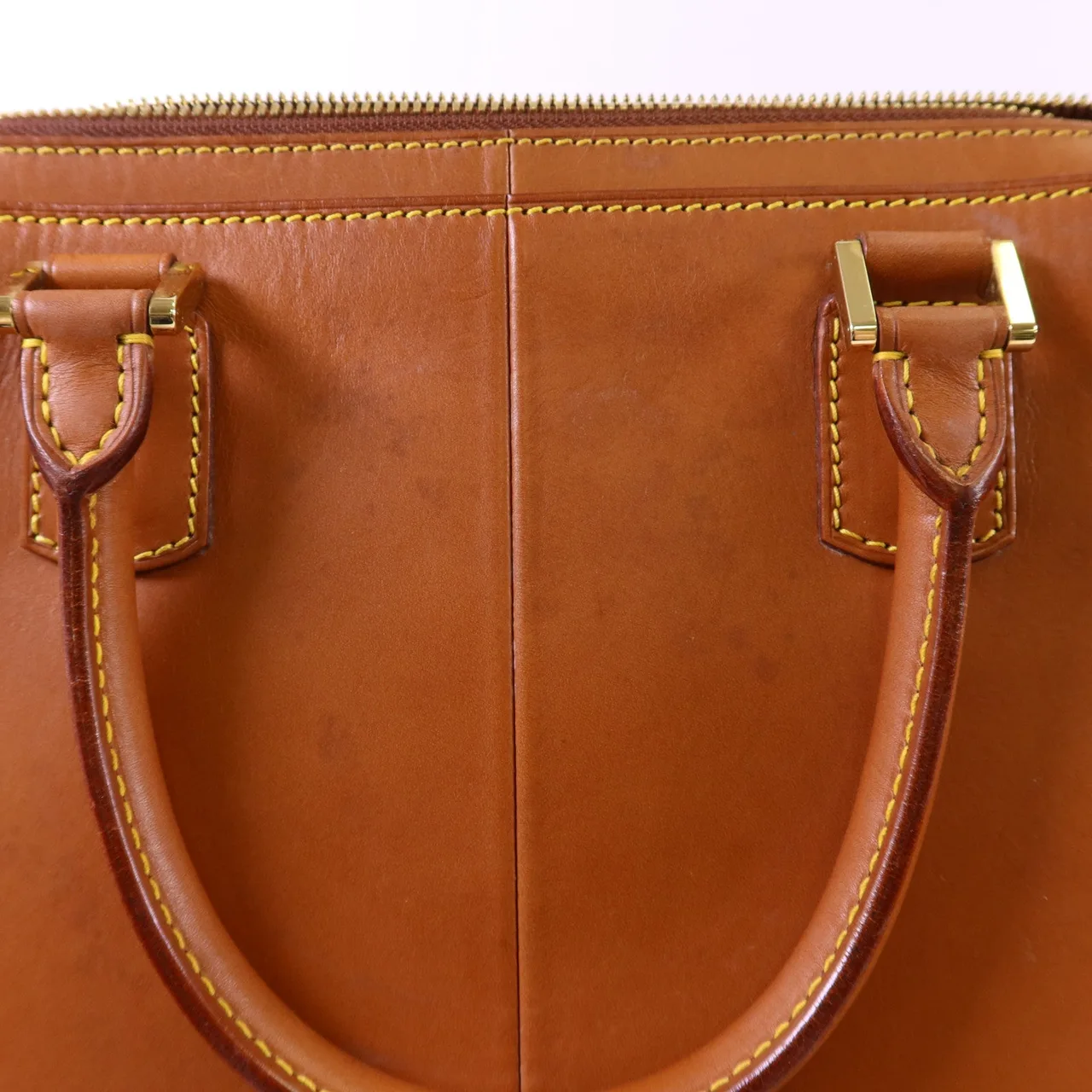 LOUIS VUITTON M80317 手提包 牛皮 棕色 牛皮 中古品B - 縮圖 17