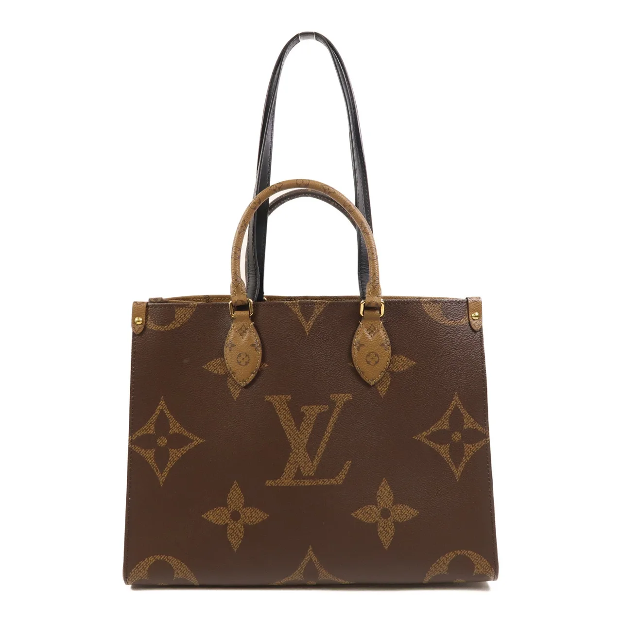 LOUIS VUITTON OnTheGo M45039 兩用包 塗層帆布 棕色 / Brown/Light Brown