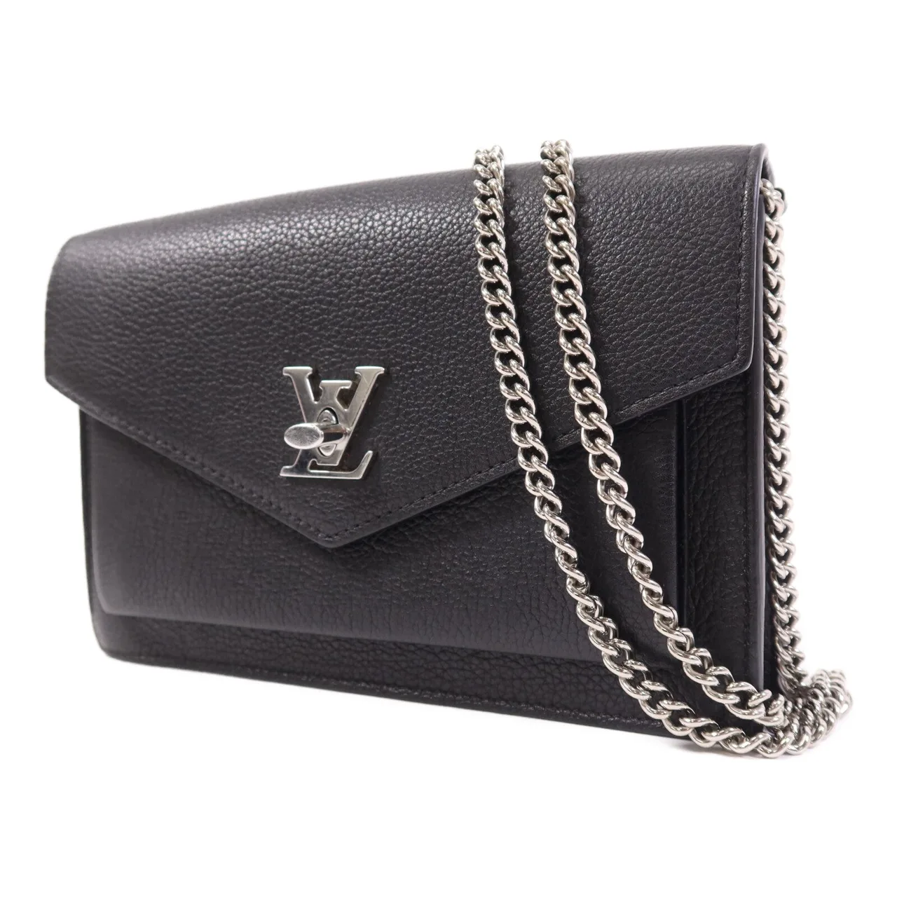 LOUIS VUITTON Lock Me M63471 Shoulder Bag Calfskin 黑色 / Black Calfskin Rank B - Thumbnail 2